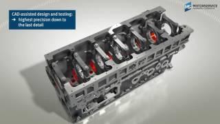 Structure and function of a crankcase (3D animation) - Motorservice Group -