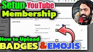 How to Create Badges and Emojis for YouTube Membership Setup | youtube channel membership Perks