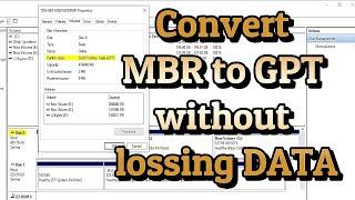 How to convert GPT to MBR Without Data Loss | Windows 11/10 (new)