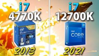 i7-4770K vs i7-12700K - 8 Years Difference | 1080p, 4K