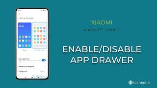 How to enable or disable App drawer - Xiaomi [Android 11 - MIUI 12]