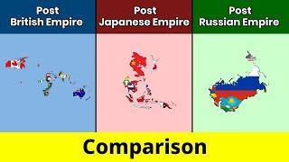 Post British Empire vs Post Japanese Empire vs  Post Russian Empire | Comparison | Data Duck