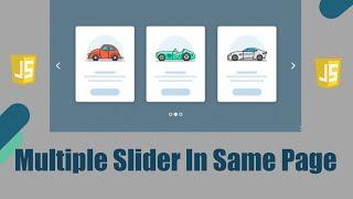 How To Add Multiple Slider In Same Page Javascript || Javascript Slider || Javascript || Js Slider