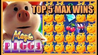 MAGIC PIGGY SLOT / TOP 5 RECORD MAX WINS! STREAMING HIGHLIGHTS!