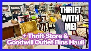 GREAT TRIP TO THE THRIFT! THRIFTING 2024 #9 & Haul! + Goodwill Bins Haul! Cottage, Vintage, RESALE!