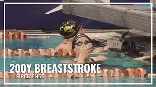 .01 Difference Between Piper Enge & Bella Brito in 200Y Breaststroke |2024 Speedo Winter Juniors