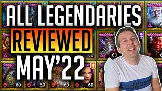 ONLY LEVEL THE BEST! ALL LEGENDARY CHAMPIONS REVIEWED IN 30s MAY 2022 | Raid: Shadow Legends