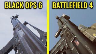 COD Black Ops 6 vs Battlefield 4  - Weapons Comparison