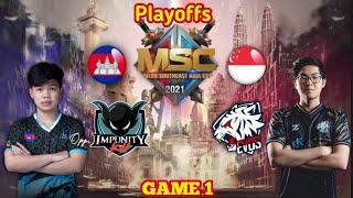 GAME 1 - EVOS SG VS IMPUNITY KH PLAYOFFS DAY 1 | MSC 2021