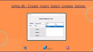 C# SQLite  insert, update, delete data | Source Code