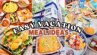 Easy Vacation Meals for Family//airbnb, vacation rentals, hotel meal ideas