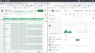 Export Google Sheets  to Google Calendar
