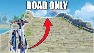 Can you play genshin impact without leaving the road?