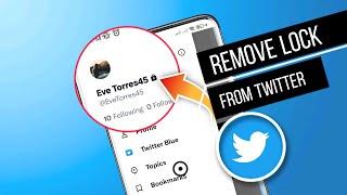 How To Remove Private Account Lock Symbol From Twitter Account | Make Twitter Account Public,