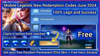 Mobile Legends Redeem Codes June 21 2024 - MLBB Diamond redeem code + Free Permanent Random Skin
