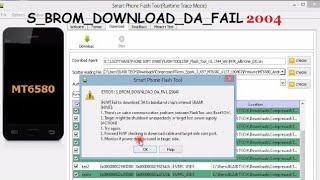 How to Fix MTK S_BROM_DOWNLOAD_DA_FAIL (2004)  On SP Flash tool