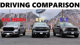 2021 Ford F-150 XLT Vs 2021 Chevy 1500 RST Vs 2021 Ram 1500 Big Horn: Which Truck Drives The Best???