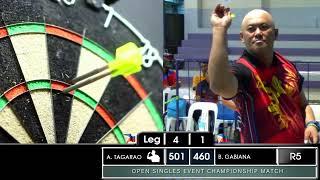 Alex Tagarao Vs Bong GabianaOpen Singles Dart Tournament100k Pahantiray sa Bulua 2022