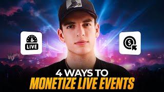 4 Ways To Make Money From Live Events