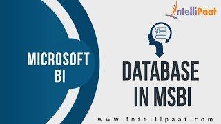 Database in MSBI | MSBI Tutorial | Online MSBI Training | Intellipaat