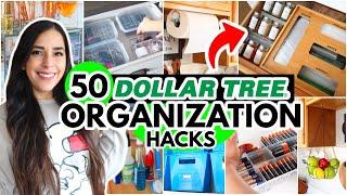 50 Dollar Tree Organization HACKS to make 2024 your *MOST ORGANIZED* year ever!