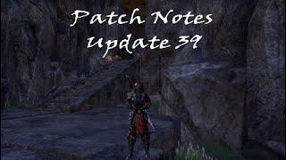 Deciphering Update 39 Patch Notes ESO
