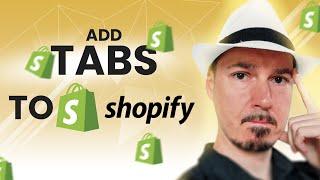 How to add tabs on your Shopify store's product pages
