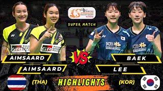 Amazing Match ‼️Aimsaard/Aimsaard (THA) vs Baek/Lee (KOR) Thailand Masters Badminton