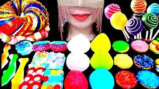 MOST POPULAR FOOD FOR ASMR *RAINBOW PARTY* JELLY, CANDY, GAMMY MUKBANG NO TALKING EATING