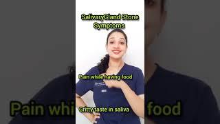 How to know if you have a salivary gland stone