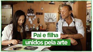 ARTE EM FAMÍLIA: A bela história de pai e filha artesãos, em São João Del Rei/MG