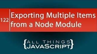 Exporting Multiple JavaScript Functions from a Node Module
