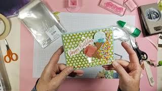 Make a Shaker Card in under 10 Minutes! Clear Envelope and Sweet Ice Cream Bundle from Stampin' UP!