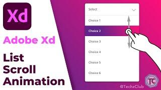 List Scroll Animations | Adobe XD Tutorial Series