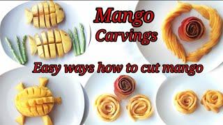 EASY WAYS HOW TO CUT MANGO ~MANGO CARVINGS