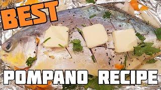 Best Pompano Fish Recipe! How to cook pompano whole. Baked Pompano Fish in the Oven!  Pompano Recipe