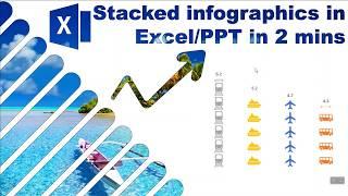 Stacked infographics in Excel & PowerPoint