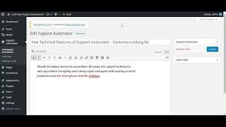 Support Automator How to use - Tutorial