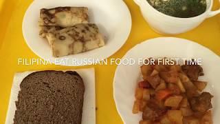 Filipina Eats Russian Food for First time