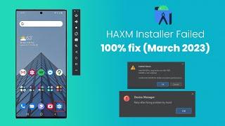 How to solve Intel HAXM installation required to run AVD | A fully working quick fix (2023)