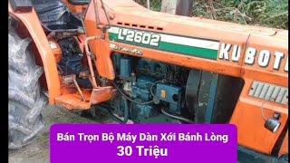 Bán Trọn Máy Cày Kubota 2602 Dàn Xới Bánh Lòng 30 Triệu Bán rồi anh em đừng Điện