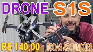 Drone S1S Como ligar todas as configuração de controle e botões teste de camera