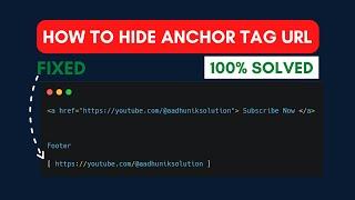 a href hide url | How to Hide a href link status bar | a href tag in html | a href hide bottom url |