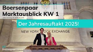 Marktausblick KW 1 Börse | DAX NASDAQ100 DOWJONES S&P500 | Jahresauftakt CAC ATX SMI EURUSD WTI