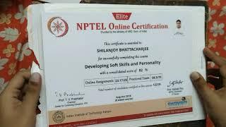 Unboxing NPTEL Certificate