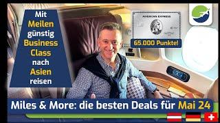 Aktuelle Miles & More Deals l Günstig mit Meilen Business Class fliegen #milesandmore