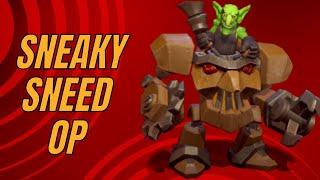 PvP INSANE dual lane pressure with this Sneed Goblin Sapper Deck   Warcraft Rumble