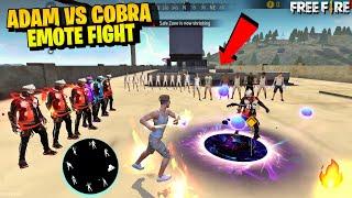 Free Fire Emote Fight On Factory Roof - Adam Vs Cobra Bundle Emote Challenge - Garena free fire