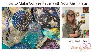 How To Make Collage Paper with your Gelli Plate