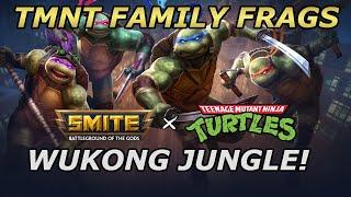 FULL TMNT TEAM WUKONG JUNGLE 20+ KILLS! (Smite Conquest Jungle) - SMITE